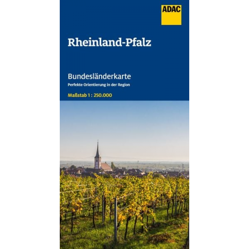 ADAC Bundesländerkarte Deutschland 10 Rheinland-Pfalz, Saarland 1:250.000