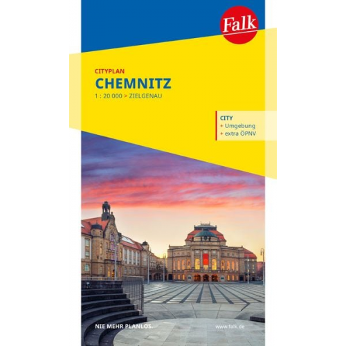 Falk Cityplan Chemnitz 1:20.000