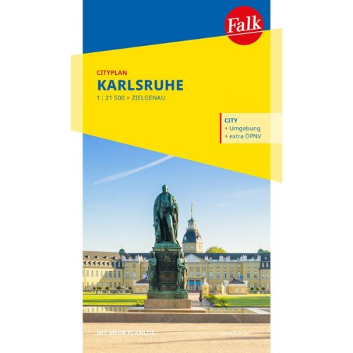 Falk Cityplan Karlsruhe 1:21.500