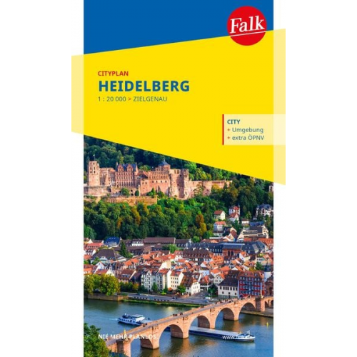 Falk Cityplan Heidelberg 1:20.000