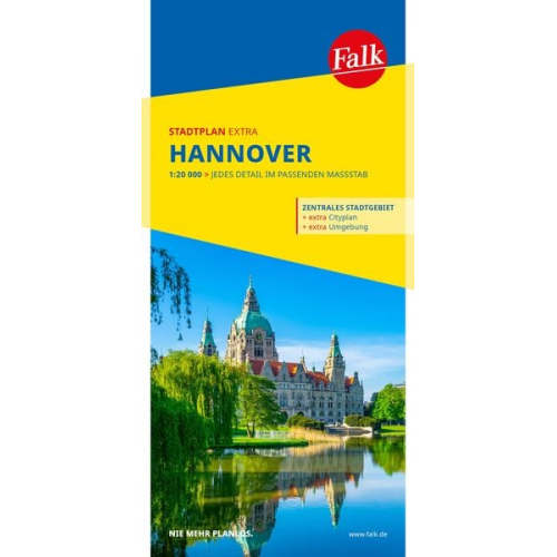 Falk Stadtplan Extra Hannover 1:20.000