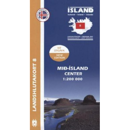 IRK 08 Mid-Island / Island Hochland Regionalkarte 1 : 200 000