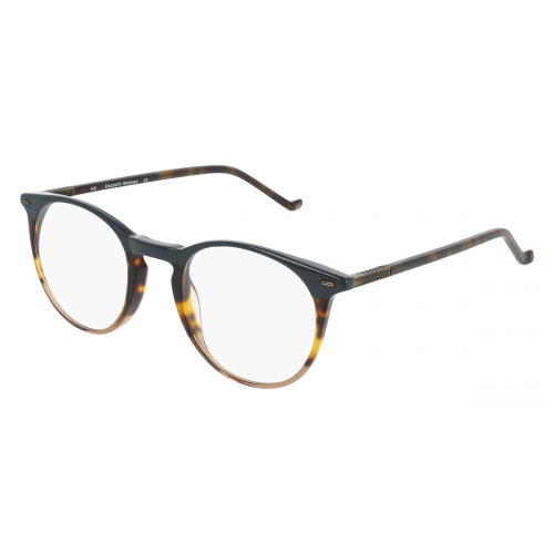 Hackett 337 Herren-Brille inkl. Gläser Vollrand Rund Acetat-Gestell 49mm/21mm/145mm, grün