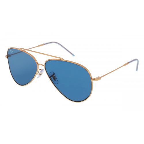 Ray-Ban RBR0101S REVERSE Unisex-Sonnenbrille Vollrand Pilot Metall-Gestell, gold