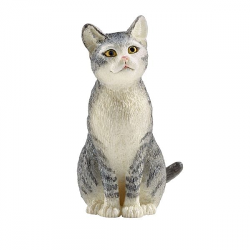 Schleich 13771 - Farm World, Katze, sitzend, Tierfigur