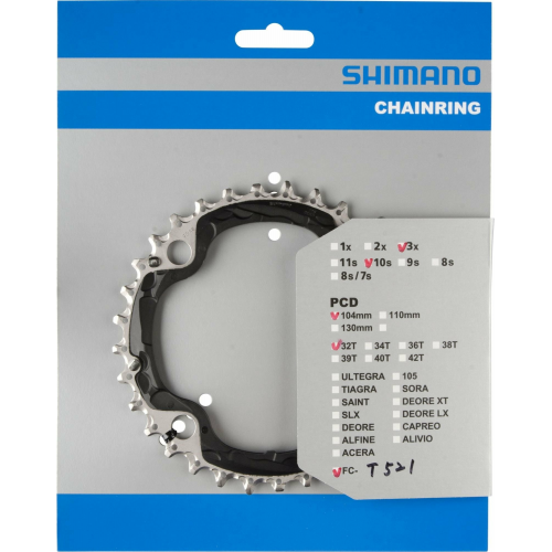 Shimano Deore Kettenblatt 32 Zähne schwarz