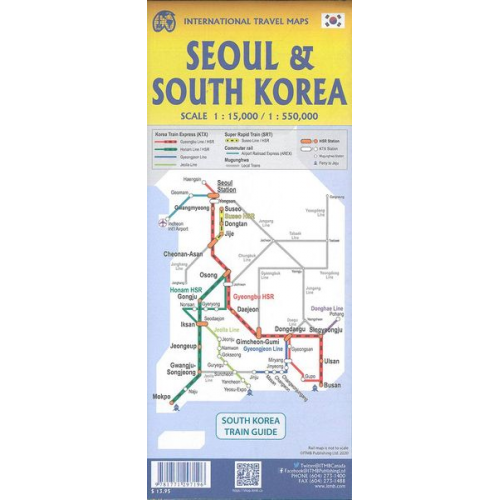 South Korea & Seoul 1:550 000