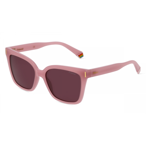 Polaroid PLD 6192/S Damen-Sonnenbrille Vollrand Butterfly Kunststoff-Gestell, Pink