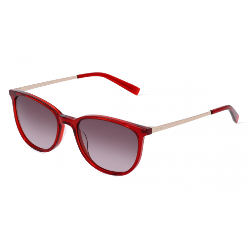 Esprit 40071 Damen-Sonnenbrille Vollrand Butterfly Kunststoff-Gestell, rot