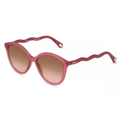 Chloé CH0087S Damen-Sonnenbrille Vollrand Butterfly Bio-Acetat-Gestell, rot