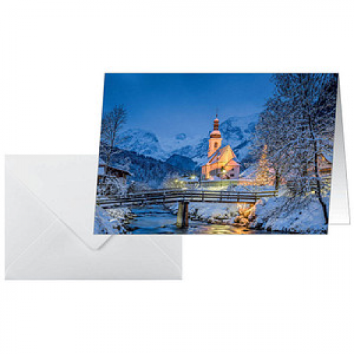 25 SIGEL Weihnachtskarten Bavarian Christmas DIN A6