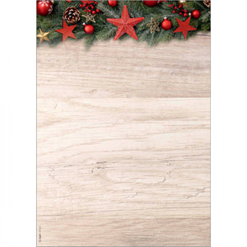 SIGEL Weihnachtsbriefpapier Chalet Style Motiv DIN A4 90 g/qm 100 Blatt