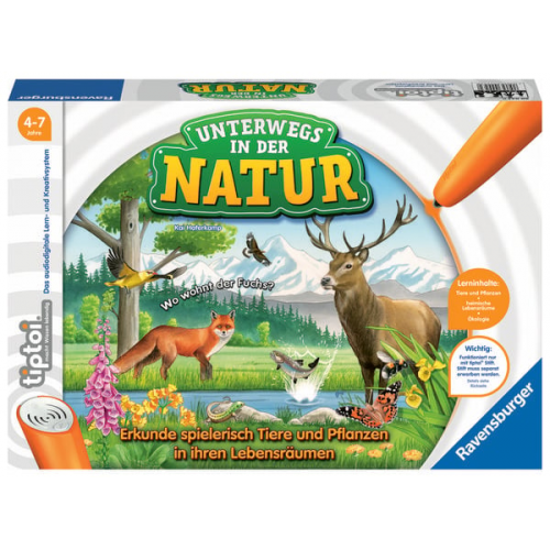 Ravensburger 00043 - tiptoi® Unterwegs in der Natur, Lernspiel