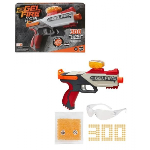 Hasbro F8682156 - Nerf Pro Gelfire Legion Blaster mit Schutzbrille und 300 Kugeln