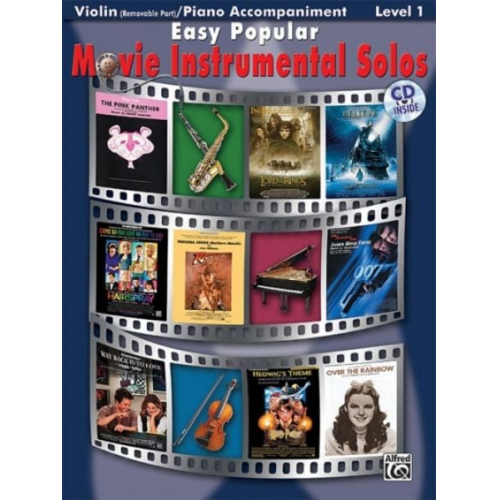 Alfred Music - Easy Popular Movie Instrumental Solos (for Strings)