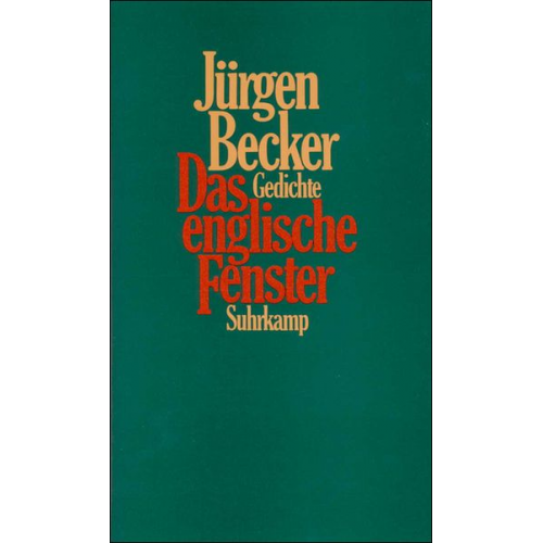 Jürgen Becker - Becker, J: englische Fenster