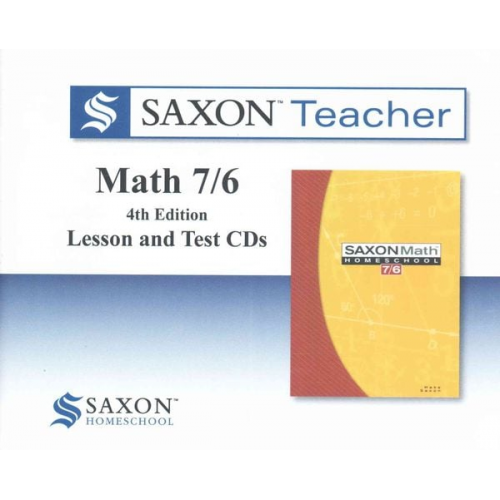 Saxpub Cd Rom - Saxon Math 76 Teacher CD-ROM