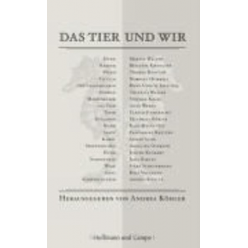 Andrea Köhler - Das Tier und wir