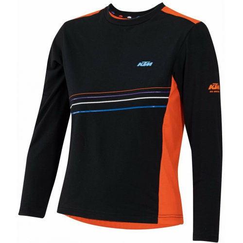 KTM Factory Wild Youth Cycling Jersey Longsleeve 128 black/orange/blue