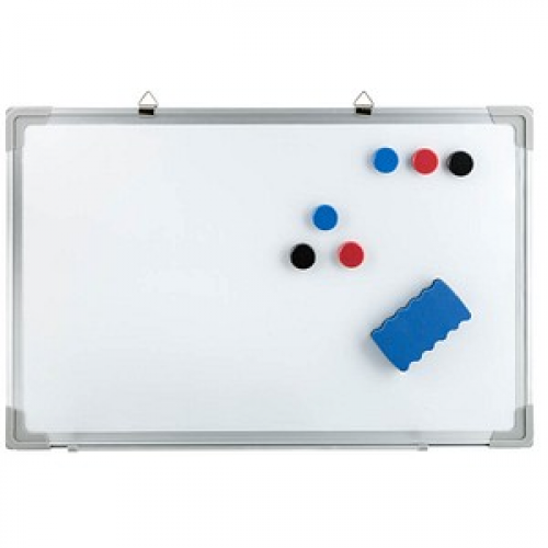 Idena Whiteboard 60,0 x 40,0 cm weiß lackierter Stahl