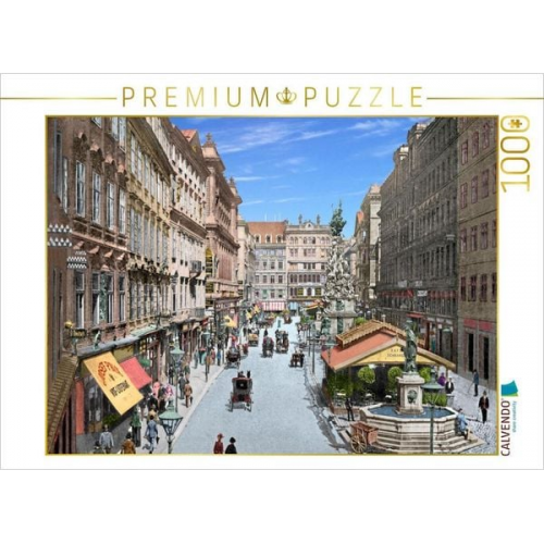 CALVENDO Puzzle Wien - Graben um 1900 | 1000 Teile Lege-Größe 64x48cm Foto-Puzzle für glückliche Stunden