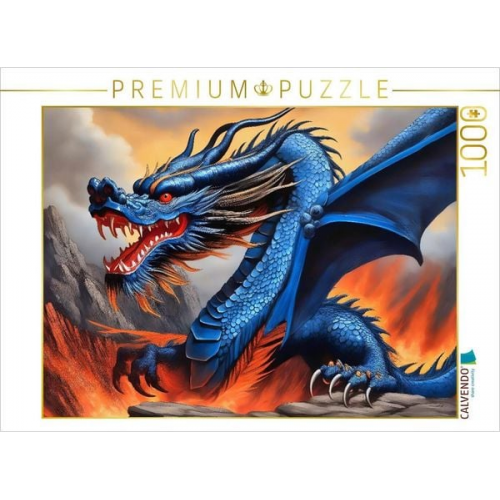 CALVENDO Puzzle Asiatischer Drache | 1000 Teile Lege-Größe 64x48cm Foto-Puzzle für glückliche Stunden