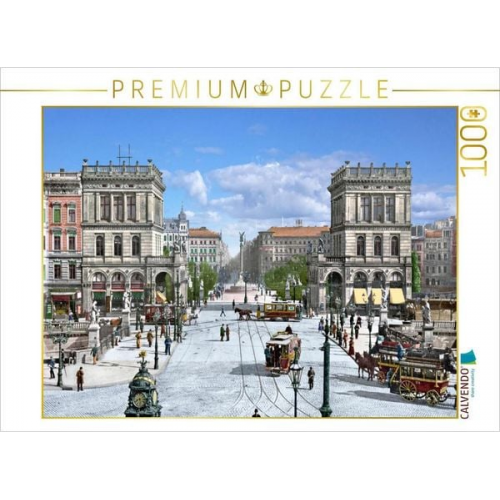 CALVENDO Puzzle Berlin - Blick auf den Belle-Alliance-Platz (heute Mehringplatz) um 1899-1905 | 1000 Teile Lege-Größe 64x48cm Foto-Puzzle für glücklic