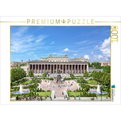 CALVENDO Puzzle Berlin - Altes Museum und Lustgarten um 1900 | 1000 Teile Lege-Größe 64x48cm Foto-Puzzle für glückliche Stunden