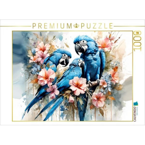 CALVENDO Puzzle Spix Aras | 1000 Teile Lege-Größe 64x48cm Foto-Puzzle für glückliche Stunden