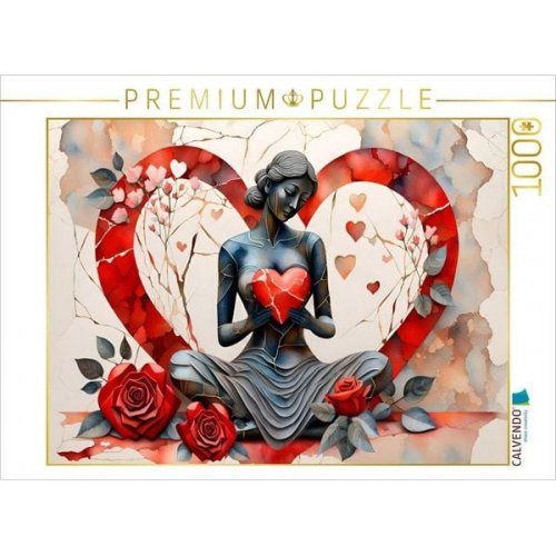 CALVENDO Puzzle Flammender Liebe | 1000 Teile Lege-Größe 64x48cm Foto-Puzzle für glückliche Stunden