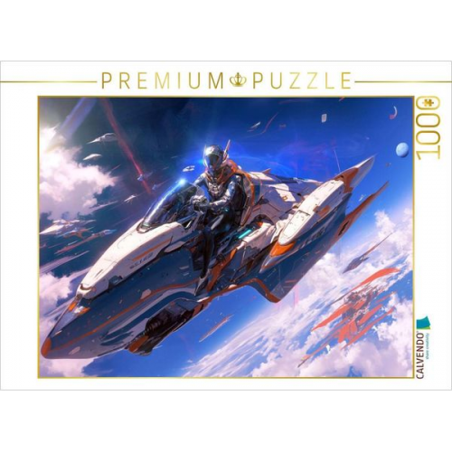 CALVENDO Puzzle Uneinholbar - Anime Science Fiction Speeder | 1000 Teile Lege-Größe 64x48cm Foto-Puzzle für glückliche Stunden