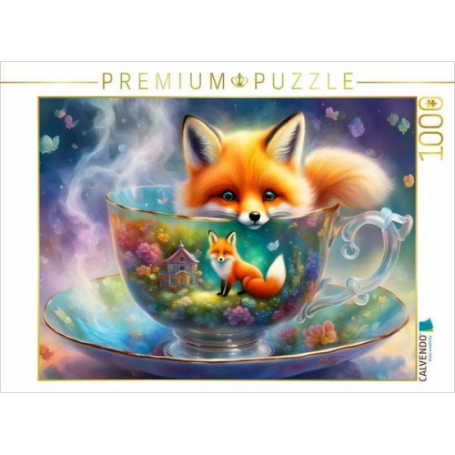 CALVENDO Puzzle Kuschliger Kaffeebesucher | 1000 Teile Lege-Größe 64x48cm Foto-Puzzle für glückliche Stunden