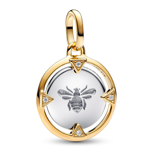 Pandora 763417C01 Anhänger Biene Medaillon-Charm Goldfarben