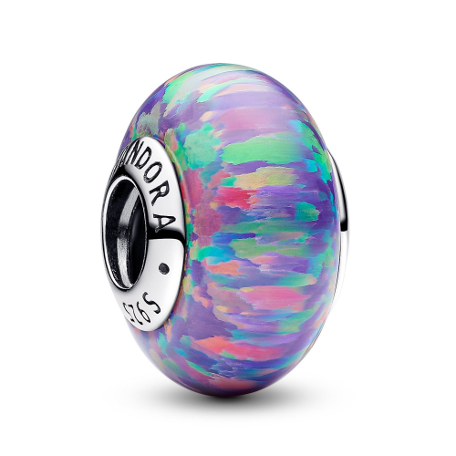 Pandora 791691C05 Bead-Charm Silber Schillerndes Lila