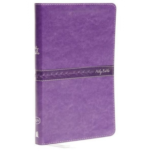 Thomas Nelson - KJV, Thinline Bible, Standard Print, Imitation Leather, Purple, Red Letter Edition