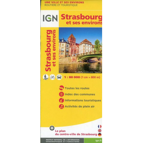 Strasbourg et ses environ 1:80 000