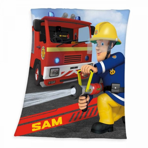 Feuerwehrmann Sam 7570401035 - Fleecedecke, 130x160 cm, 100% Polyester