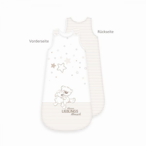 Babybest® 3385208234 - Lieblingsmensch Baby-Schlafsack, 110x45 cm, Bezug: 100% Baumwolle Füllung: 100%Polyester