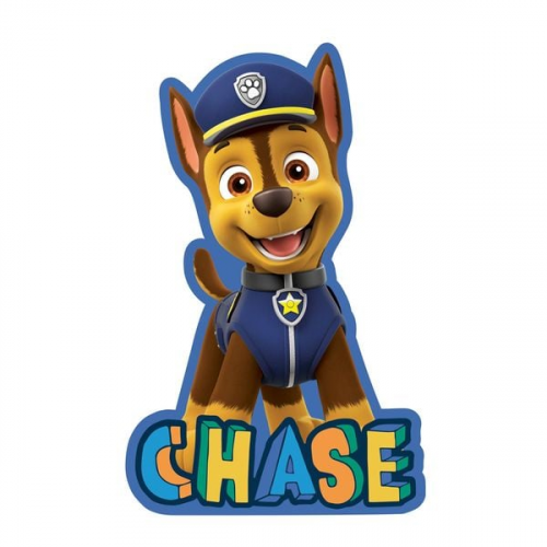 Paw Patrol 5432425093 - Formkissen (Chase), ca. 33x24x5 cm, 100% Polyester