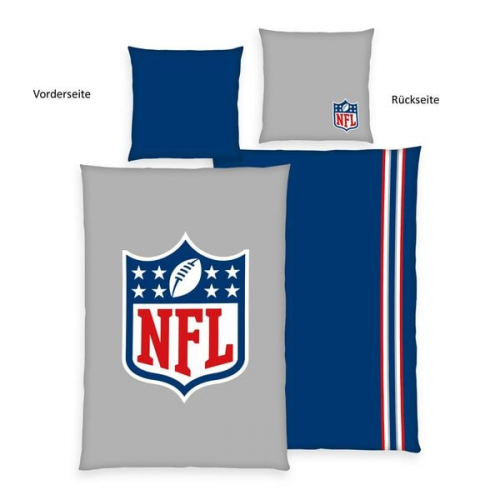 NFL 4441601050 - Bettwäsche, 80x80 cm + 135x200 cm, 100% Baumwolle