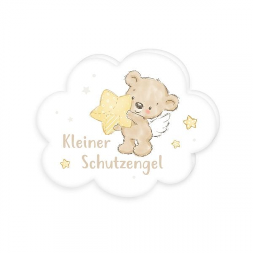 Babybest® 5440202093 - Kleiner Schutzengel Konturenkissen, ca. 33x29x5 cm, 100% Polyester