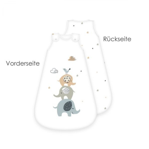 Babybest® 3385261231 - Elephants Baby-Schlafsack , 90x45 cm, Bezug: 100% Baumwolle Füllung: 100%Polyester