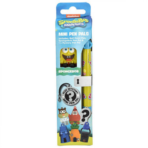 BlueSky Kugelschreiber SpongeBob - Mini Pen Pals gelb Schreibfarbe schwarz, 1 St.