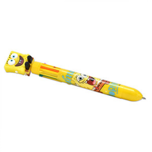 BlueSky Mehrfarben-Kugelschreiber SpongeBob - Stift gelb Schreibfarbe farbsortiert, 1 St.