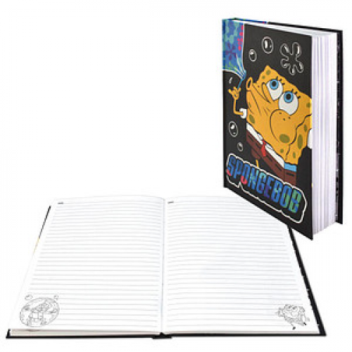 BlueSky Notizbuch SpongeBob A5 liniert, SpongeBob Hardcover 120 Seiten