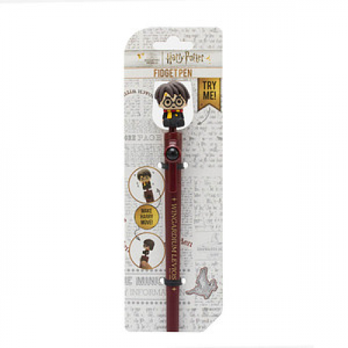 BlueSky Kugelschreiber Harry Potter - Fidget Pen inkl. Sammelfigur rot Schreibfarbe schwarz, 1 St.