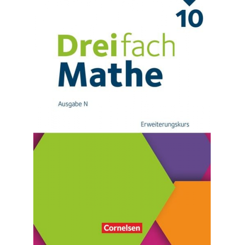 Dreifach Mathe 10. Schuljahr - Ausgabe N - Erweiterungskurs - Schulbuch mit digitalen Hilfen, Erklärfilmen und Wortvertonungen