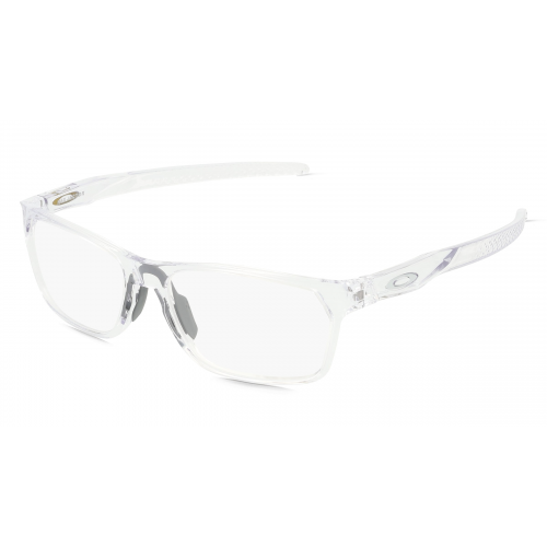 Oakley OX8032 Herren-Brille inkl. Gläser Vollrand Eckig Kunststoff-Gestell 55mm/16mm/141mm, transparent