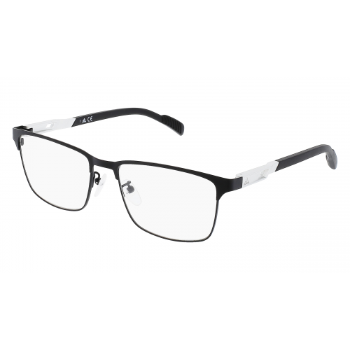 Adidas SP5024 Unisex-Brille inkl. Gläser Vollrand Eckig Metall-Gestell 55mm/17mm/140mm, schwarz