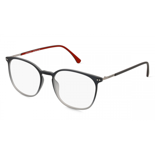 Jaguar J6824 Herren-Brille inkl. Gläser Vollrand Rund Kunststoff-Gestell 53mm/17mm/145mm, grau